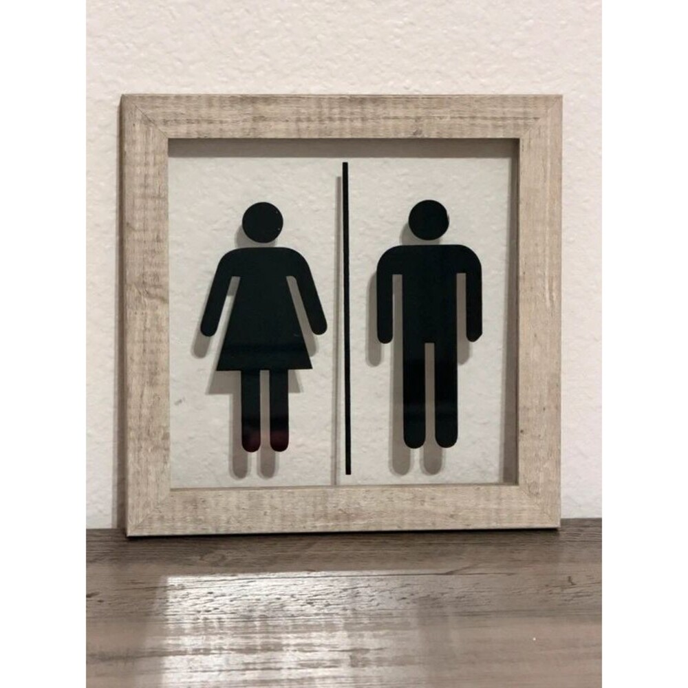 Unisex Man Woman Wall Decor 8”